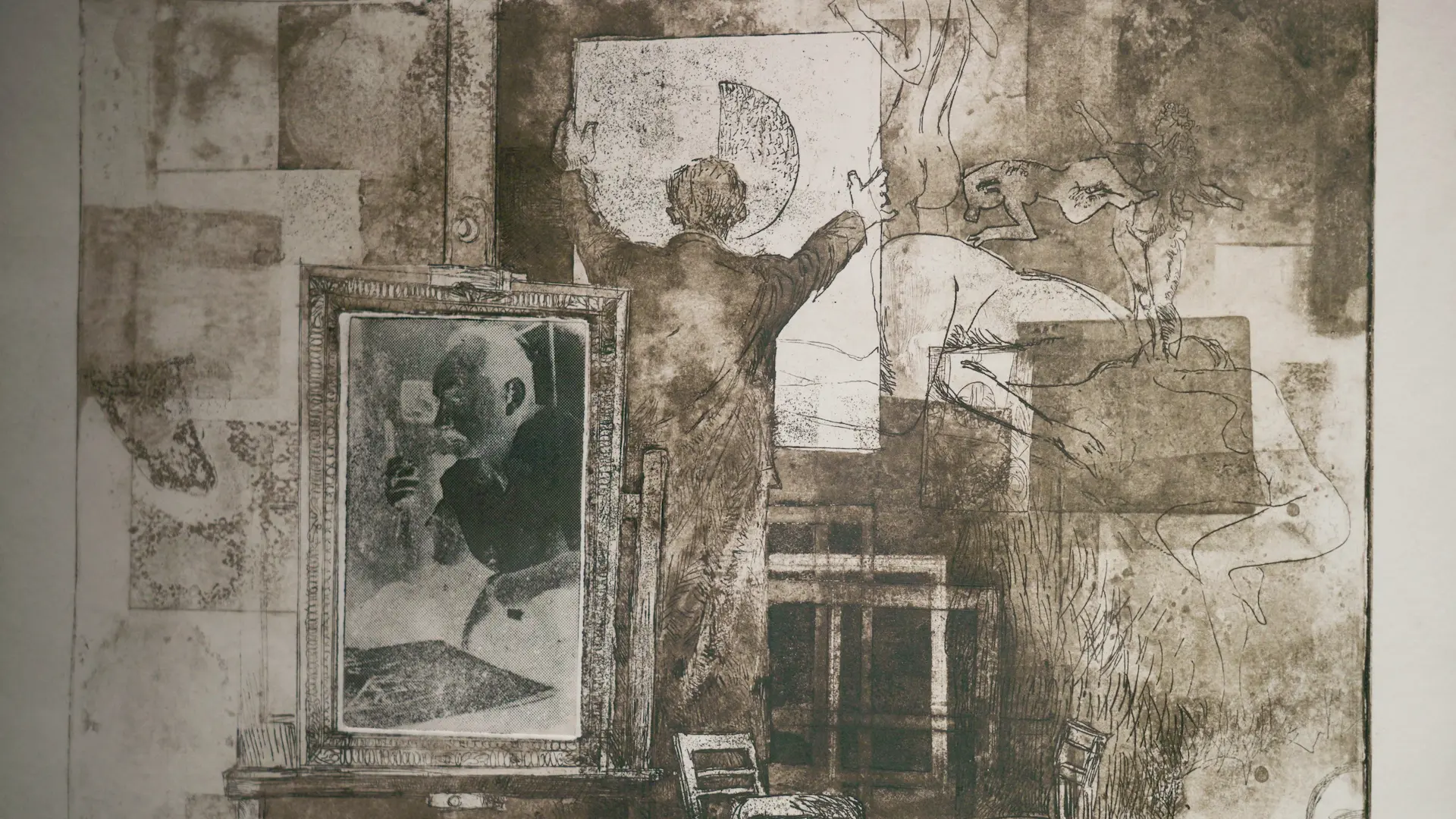 Nagy Pál Műterem című rézkarca 1974-ből