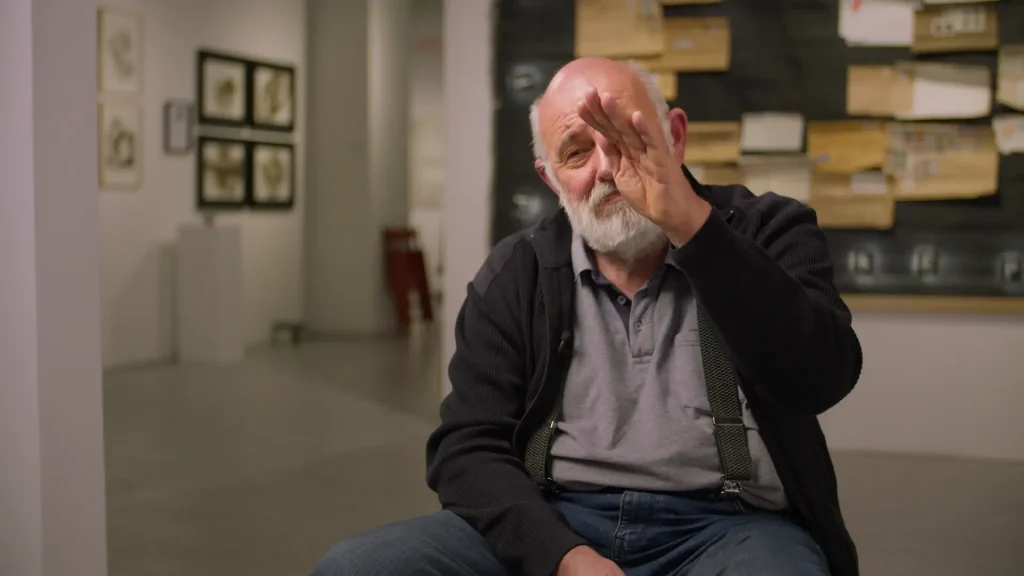 Vécsi Nagy Zoltán interjű közben